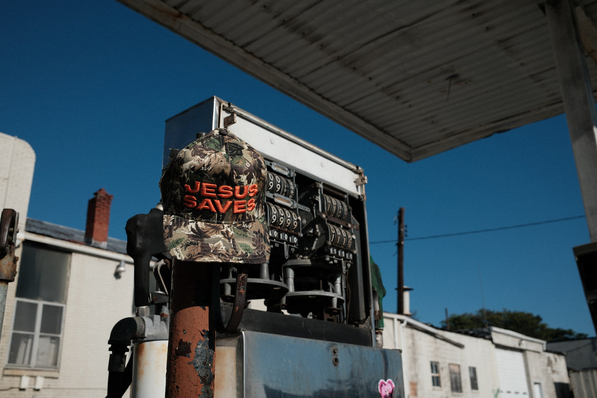 Jesus Saves Camo Hat
