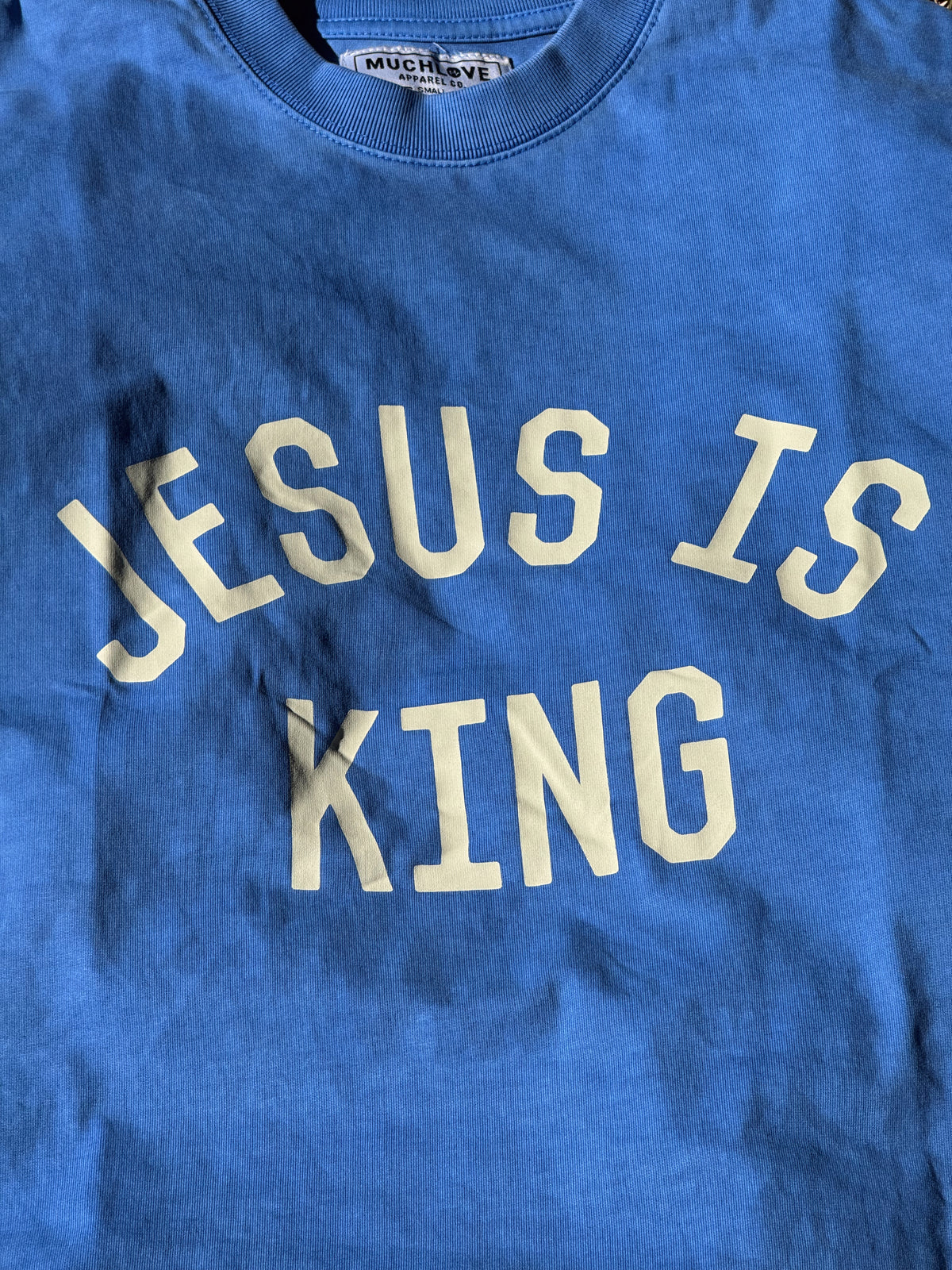 Light Blue Jesus Is King T-Shirt