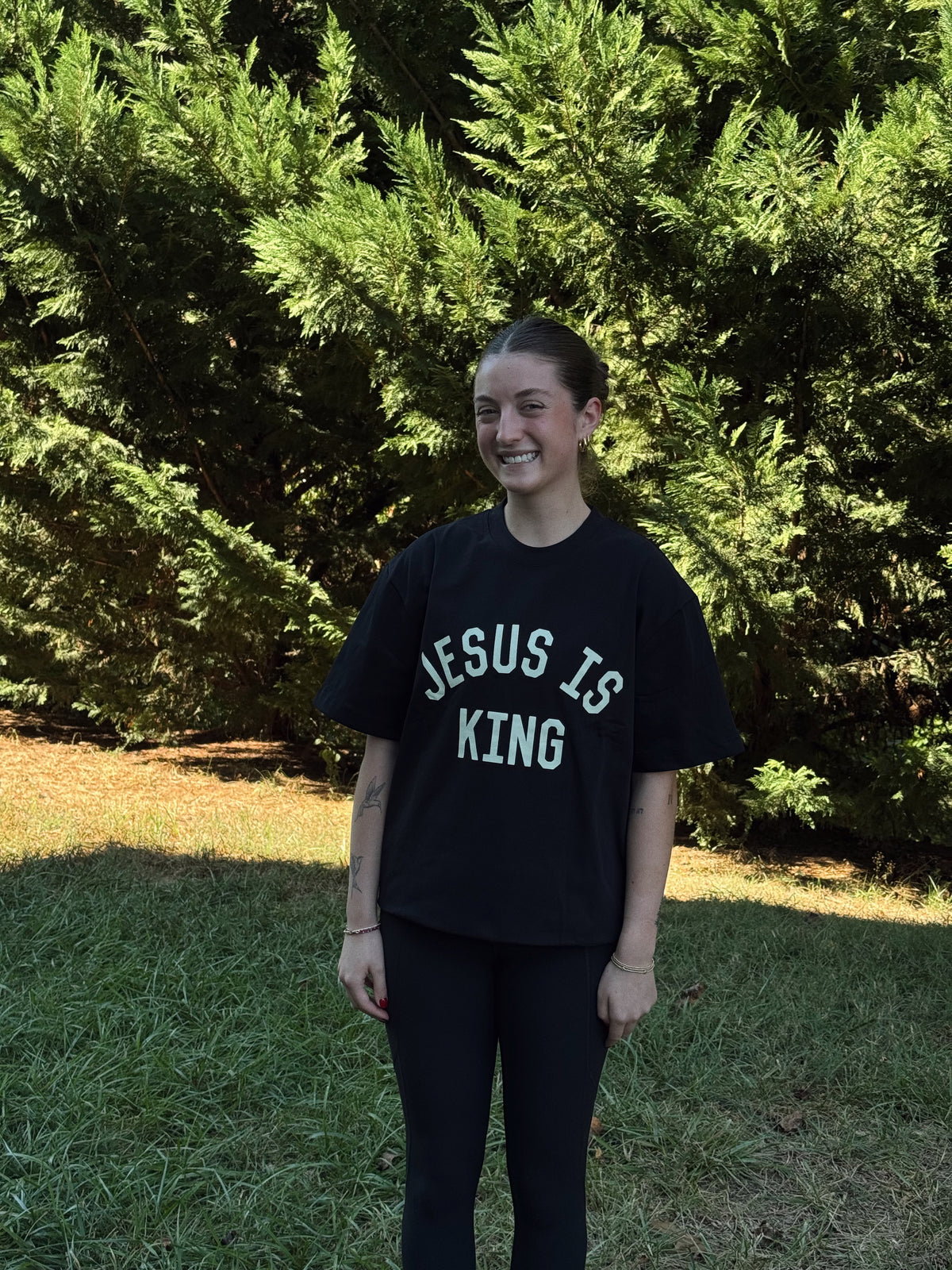 Jet Black Jesus Is King T-Shirt
